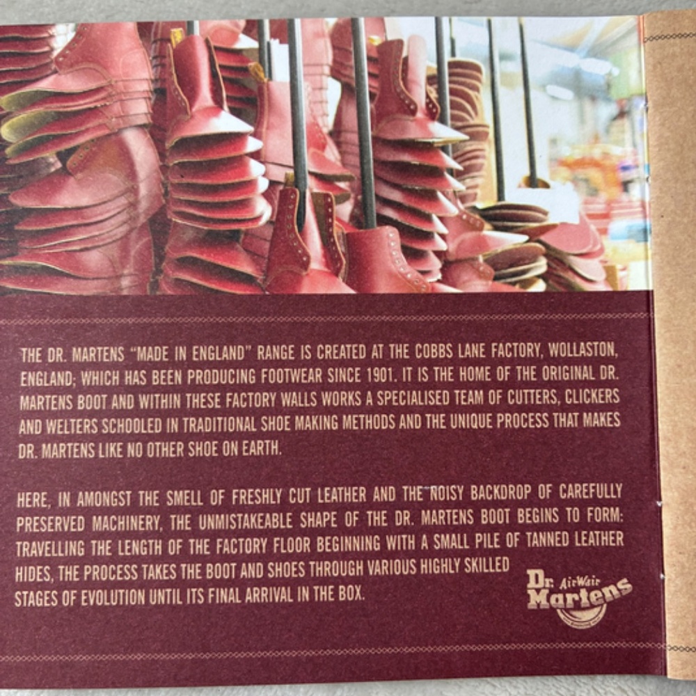 Rare Dr.MARTENS AirWair Boots STINGRAY MIE Made In England unisex US W9/M8 – NEW - Picture 9 of 16